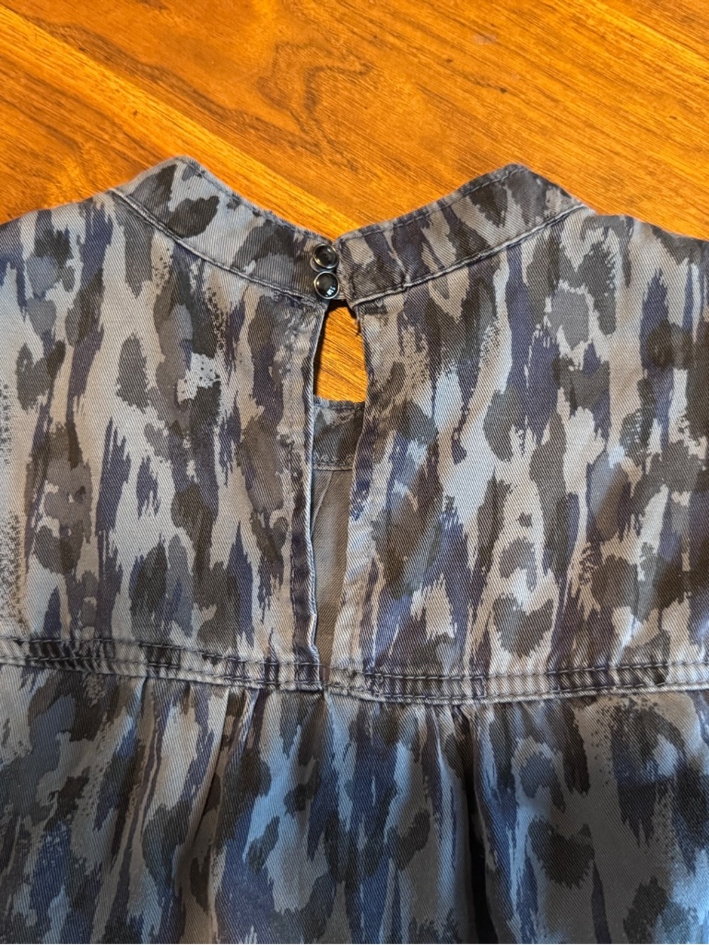 Anthropologie Jenee Lycocell Tiered Leopard print Dress with Raw Edges in EUC M - Picture 10 of 11